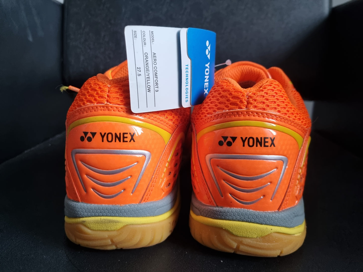 YONEX AERO COMFORT 3 ORANGE YELLOW BADMINTON SHOES TRU CUSHION TECH
