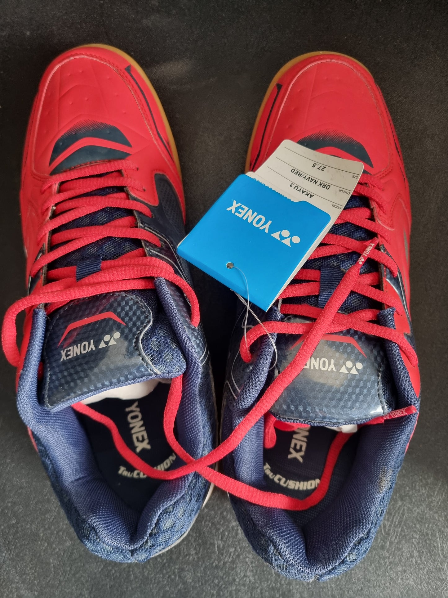 YONEX AKAYU 3 RED/DRK NAVY BADMINTON SHOES TRU CUSHION TECH