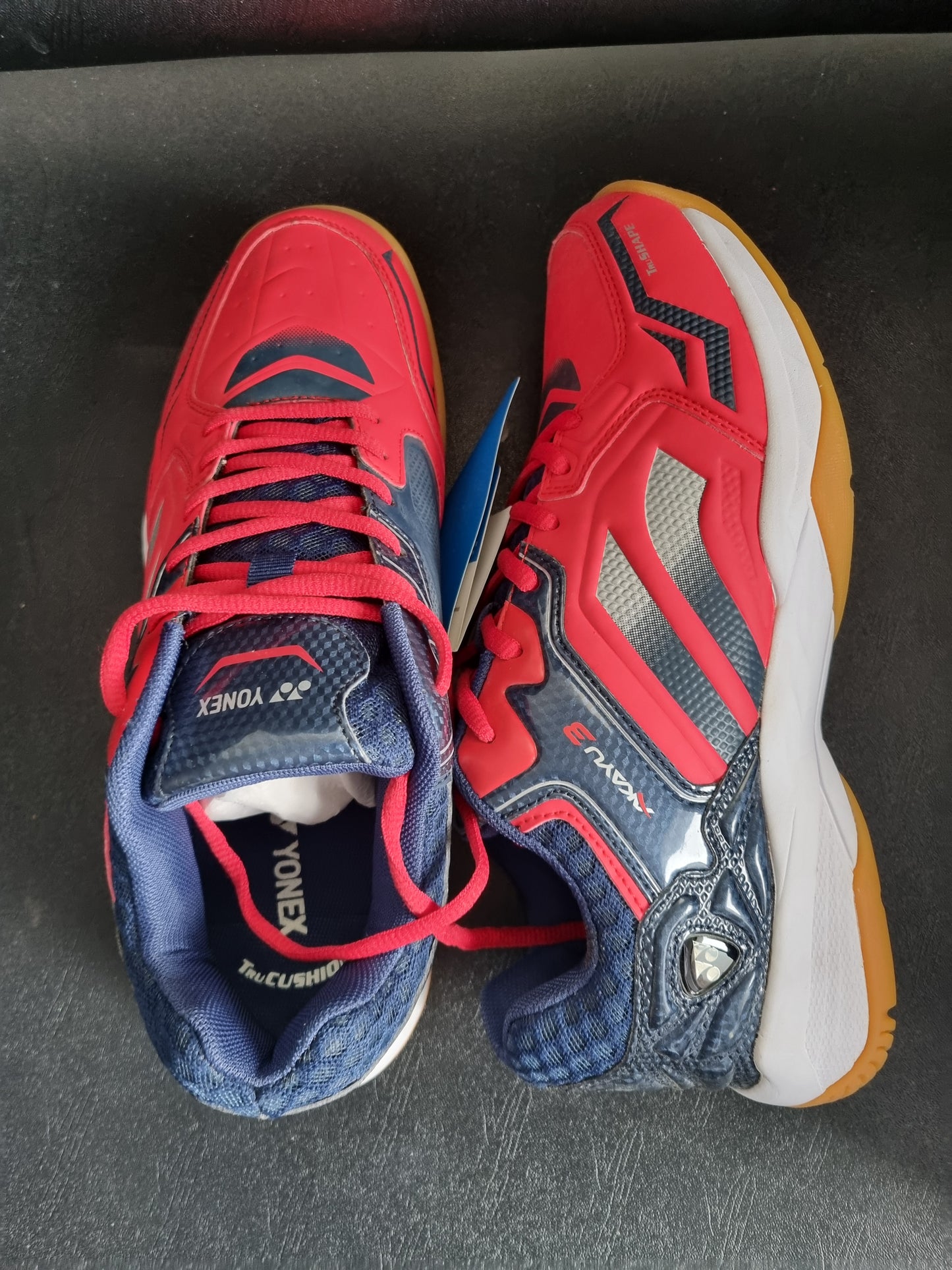YONEX AKAYU 3 RED/DRK NAVY BADMINTON SHOES TRU CUSHION TECH
