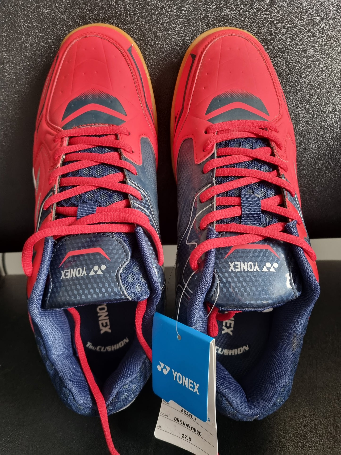 YONEX AKAYU 3 RED/DRK NAVY BADMINTON SHOES TRU CUSHION TECH