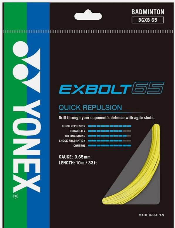 Yonex EXBOLT 65 Badminton RACKET String