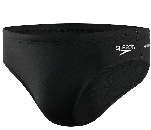 Speedo Men black Essential Endurance+ swim Brief UVF 40+