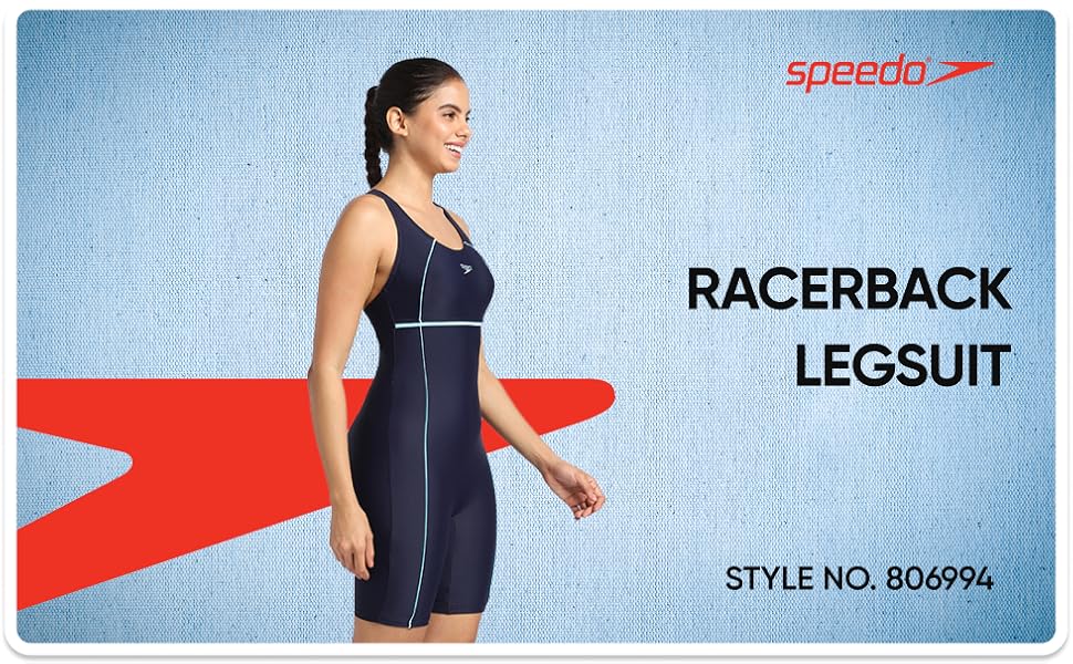 Speedo Women's Endurance+ Classic Racerback Legsuit UV 50+ Protection Size 34