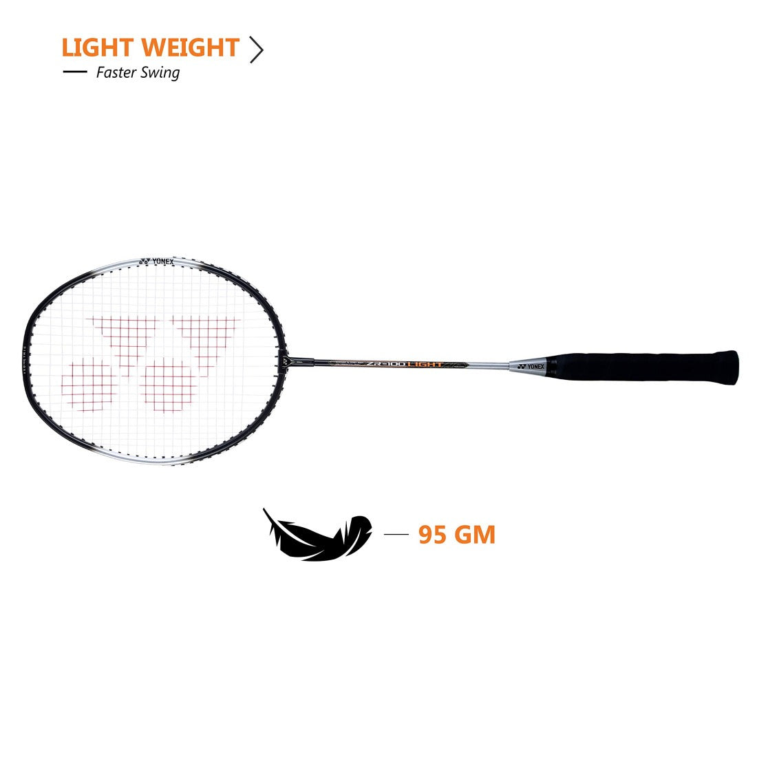 Yonex ZR 100 Light Aluminum Badminton Racquet with Full Cover