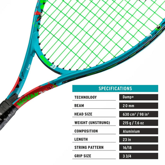 Head Novak Junior Tennis Racket Size 25 (age 8-10) Lowest Price